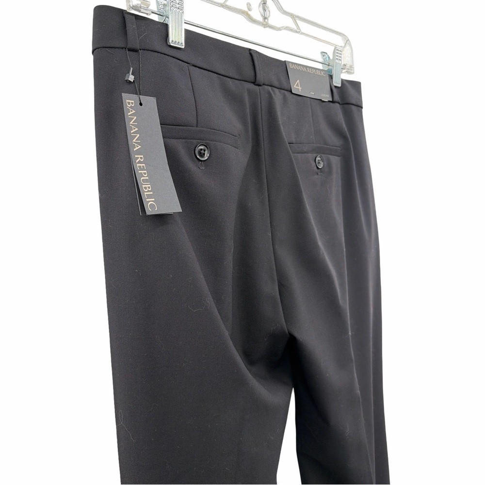 Banana Republic The Logan Fit Women’s Black Trousers Lightweight Wool Size 4 NWT - Picture 5 of 11
